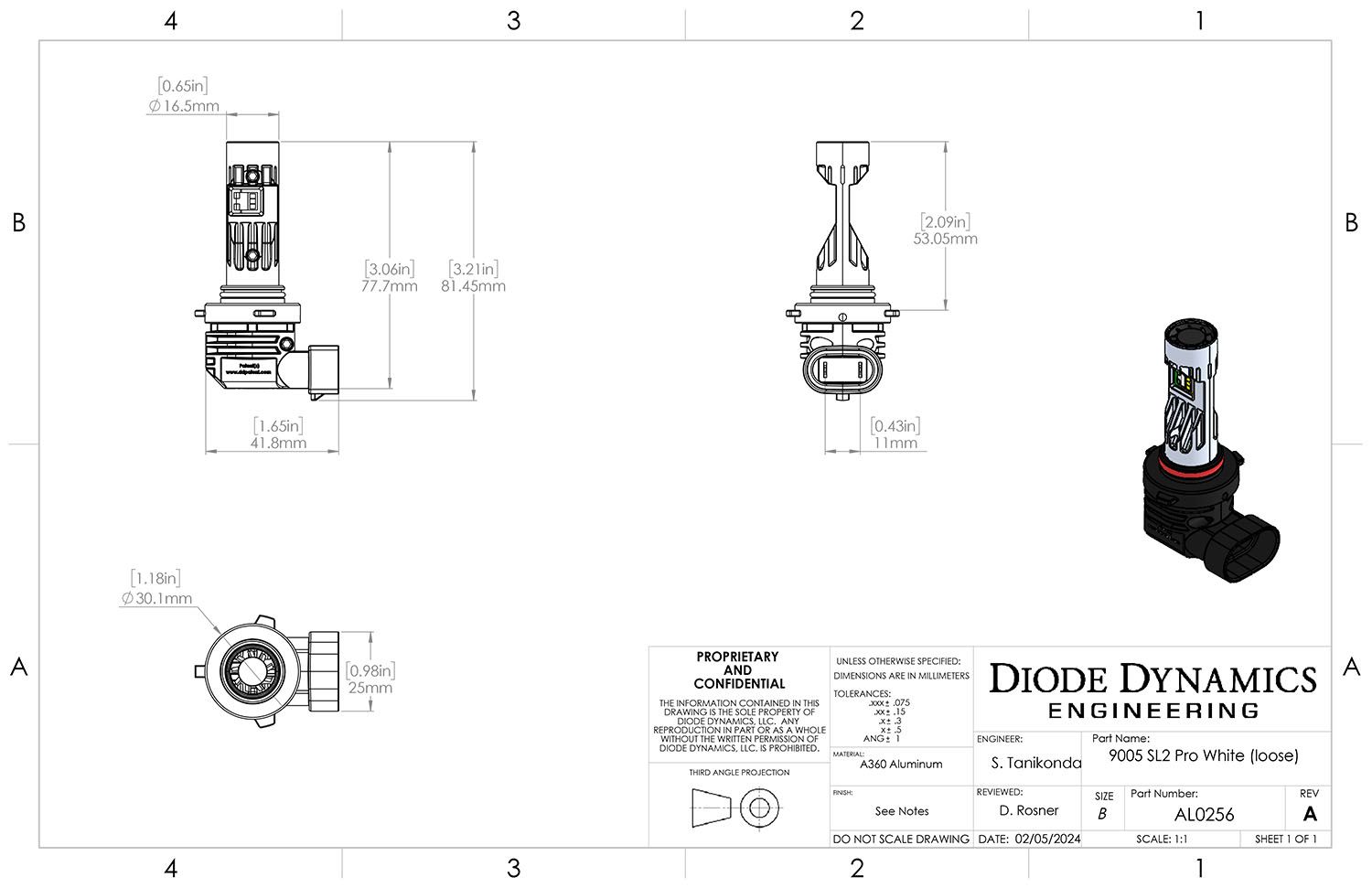DIODE DYNAMICS | 9005 SL2 Pro LED Bulb (One) (DD0481S)