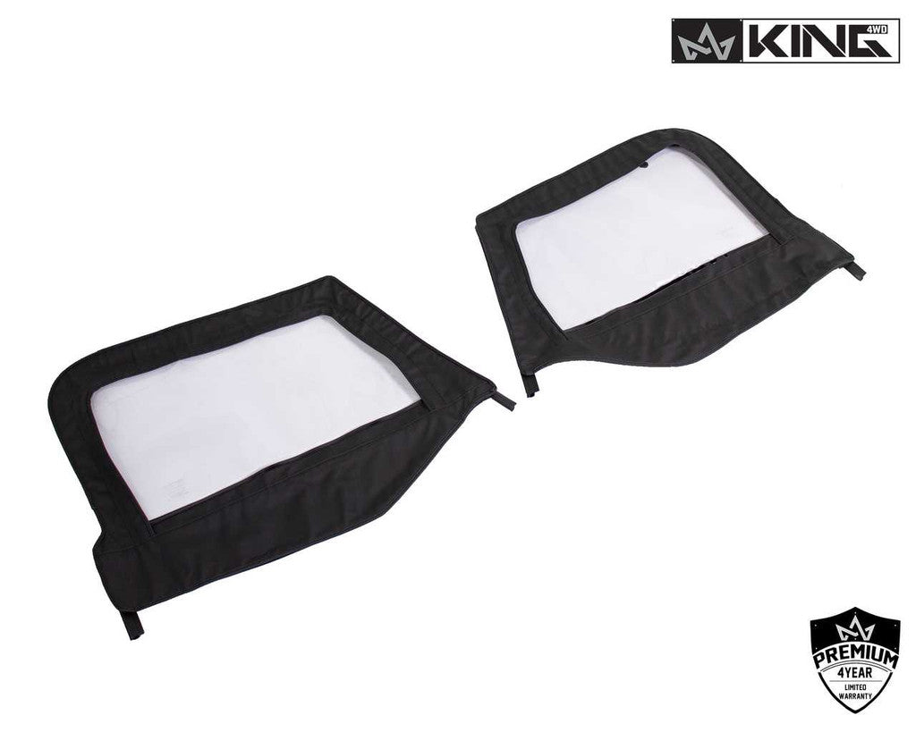 KING 4WD | Jeep Wrangler TJ 1997-2006 Premium Upper Door Skins Black Diamond Passenger & Driver Side (14019935)