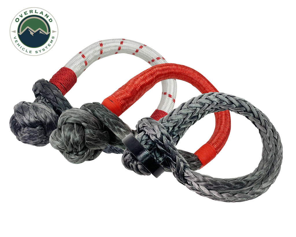 OVERLAND VEHICLE SYSTEMS | Soft Shackle 7/16" 41,000 lb. With Collar - 22" & Storage Bag Universal (19139919)