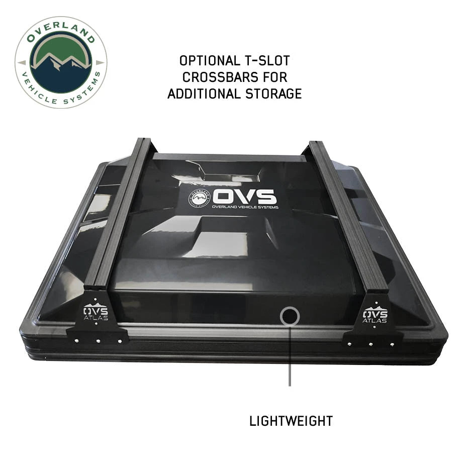 OVERLAND VEHICLE SYSTEMS | XD Atlas Cantilever ABS Hard Shell Roof Top Tent - Blue Body & Black Rainfly (18789902)