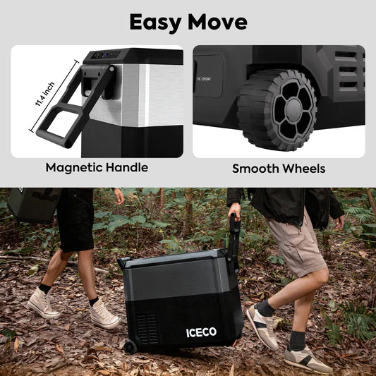 ICECO | 51QT JP50 Pro Wheeled Portable Freezer With Cover Car Fridge