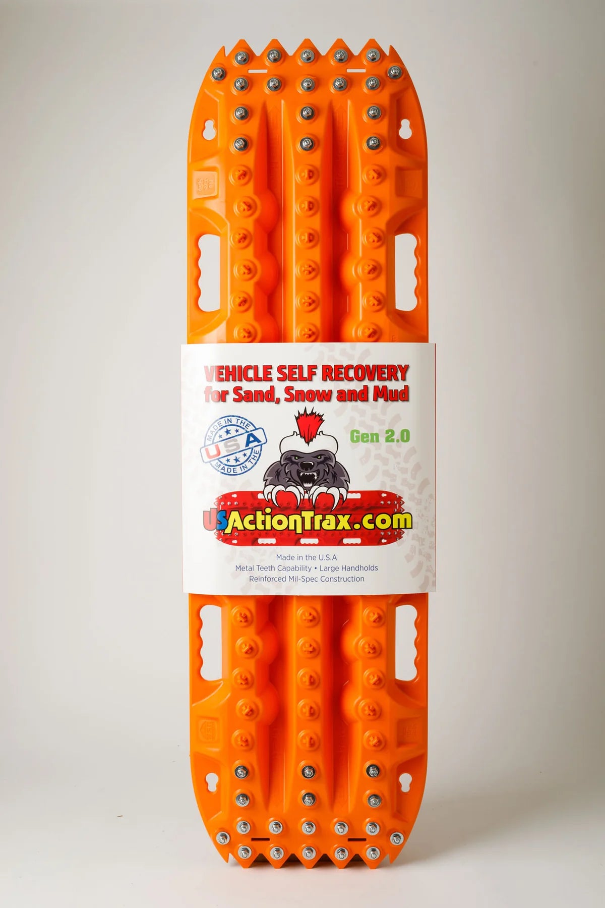 ACTIONTRAX | Metal Teeth Recovery Boards Red (Pair) - Extreme Traction Mats