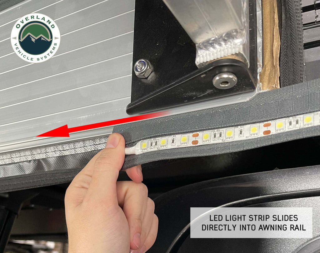OVERLAND VEHICLE SYSTEMS | Roof Top Tent and Awning Flexible 47" LED Light with Dimmer and Adaptor (18009908)