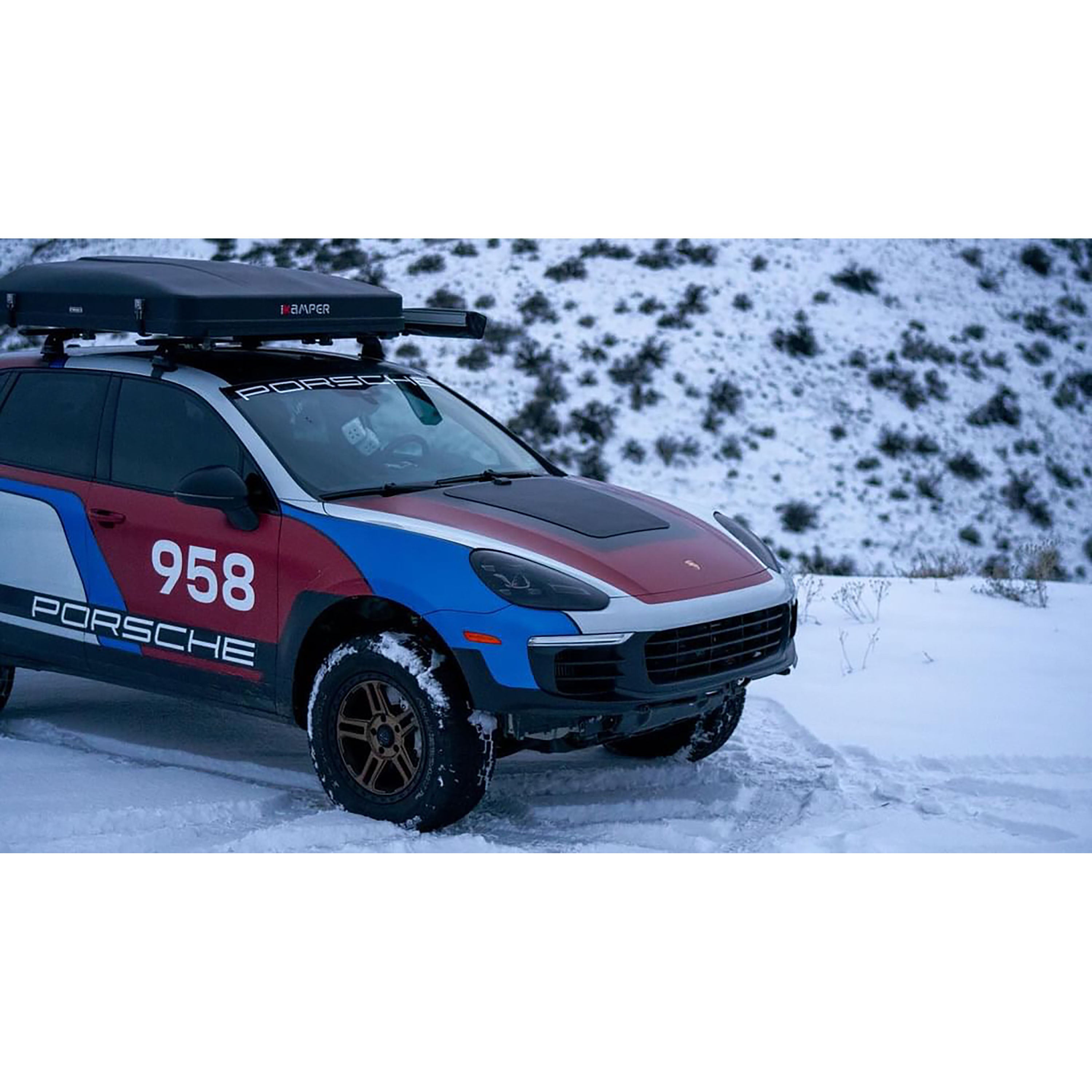 CASCADIA 4X4 | Porsche Cayenne 2003-2017 VSS System 65 Watt Hood Solar Panel