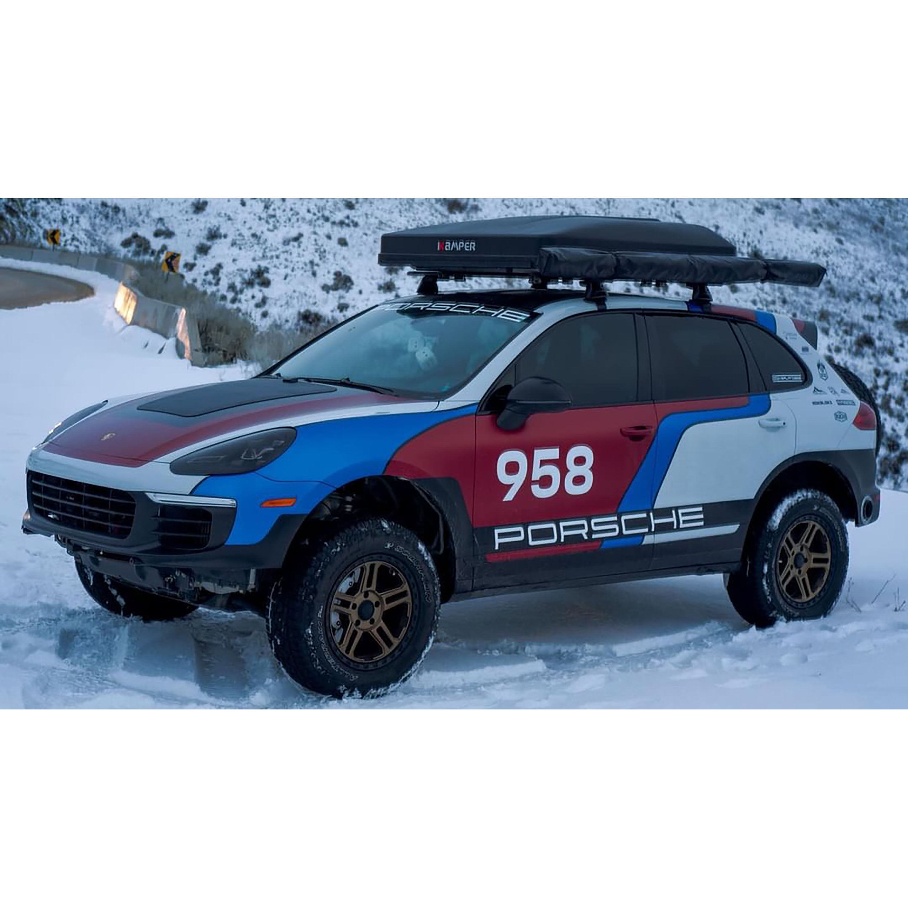 CASCADIA 4X4 | Porsche Cayenne 2003-2017 VSS System 65 Watt Hood Solar Panel