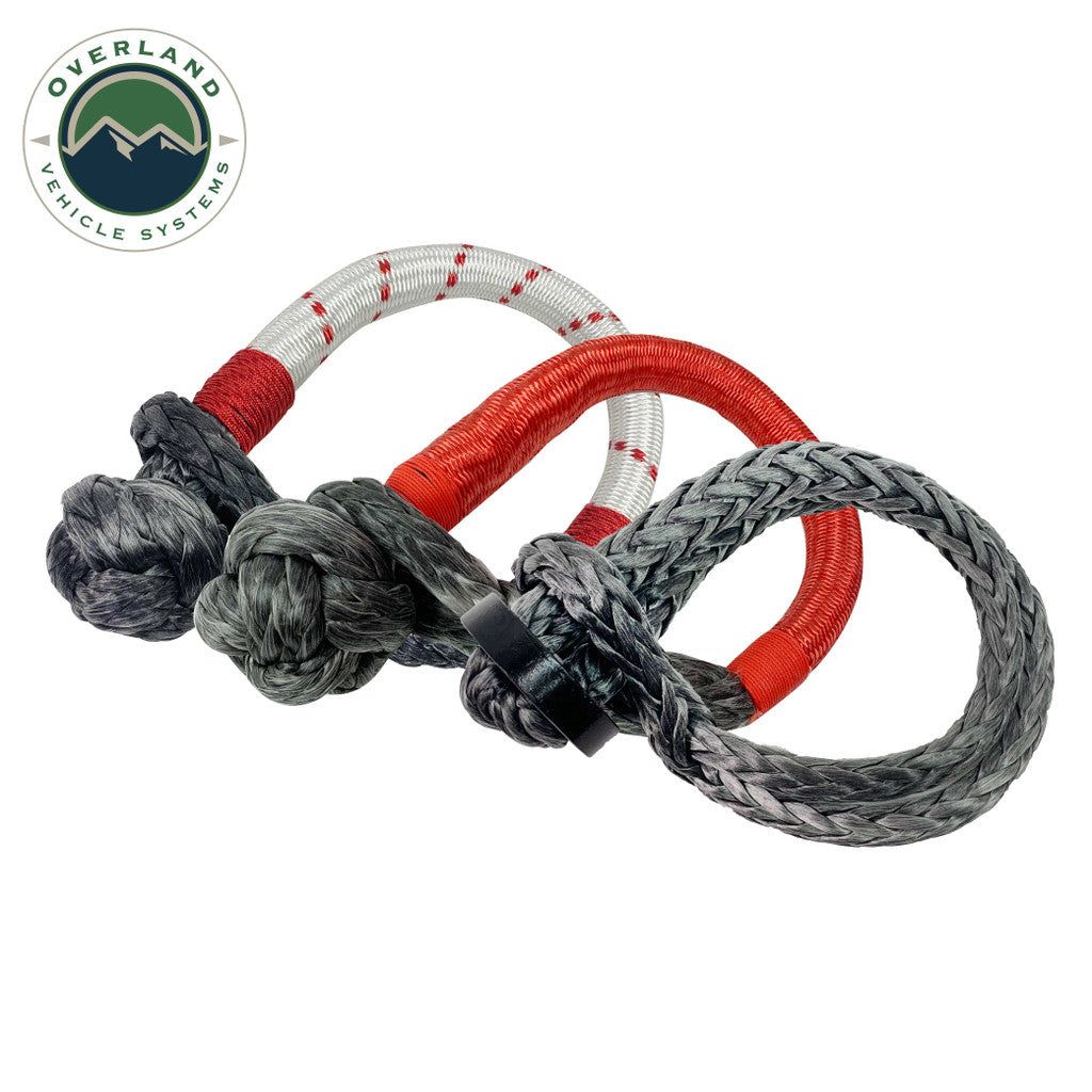 OVERLAND VEHICLE SYSTEMS | Soft Shackle 7/16" 41,000 lb. With Loop & Abrasive Sleeve - 23" With Storage Bag (19129903)