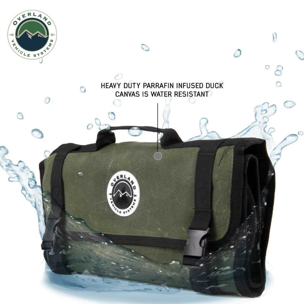 OVERLAND VEHICLE SYSTEMS | Rolled Bag First Aid #16 Waxed Canvas Universal (21109941)