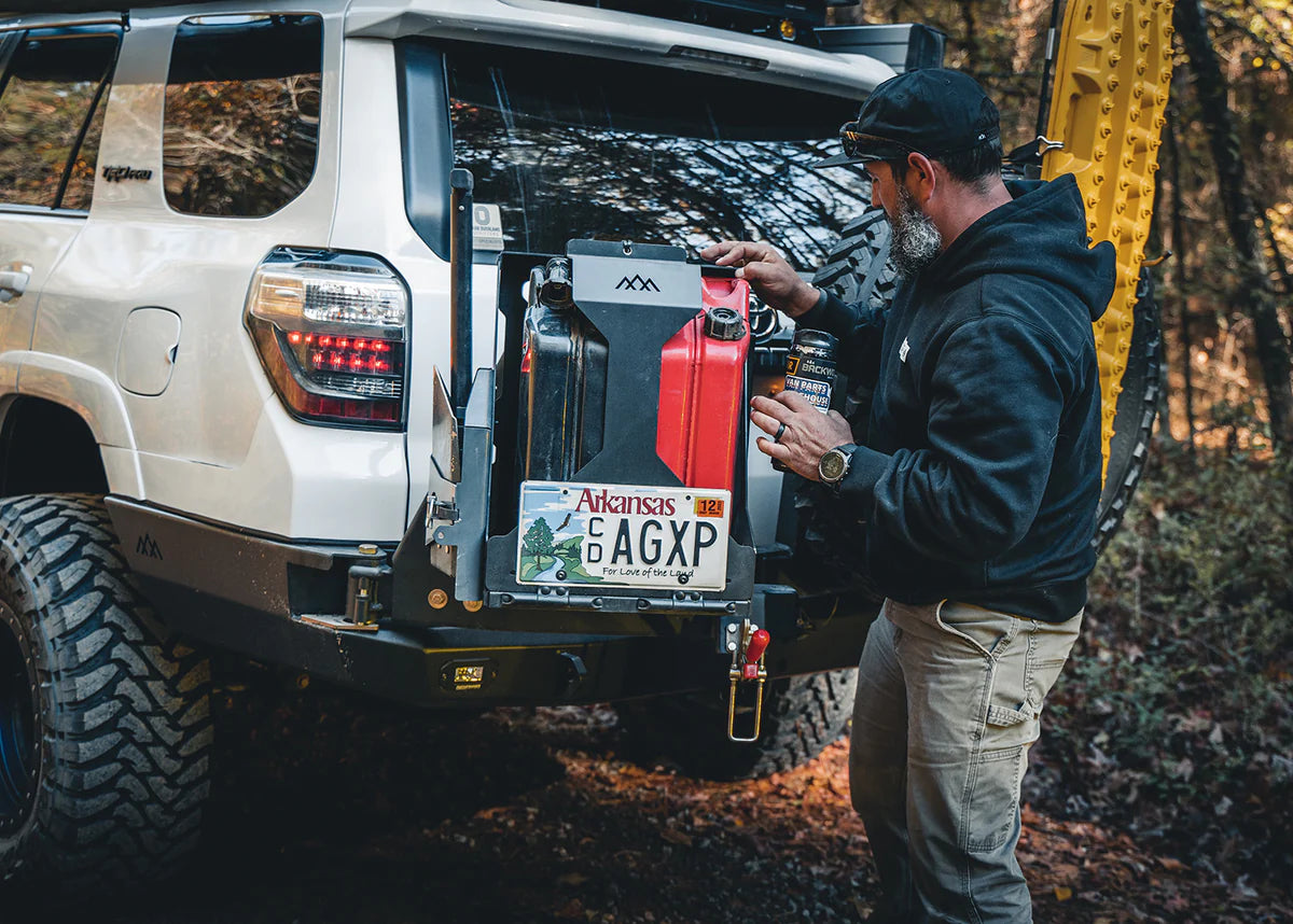 BACKWOODS ADVENTURE MODS | 4Runner 5th Gen 2014-On Hi-Lite High Clearance Dual Swing Out Rear Bumper (BWT4R5-209155B)