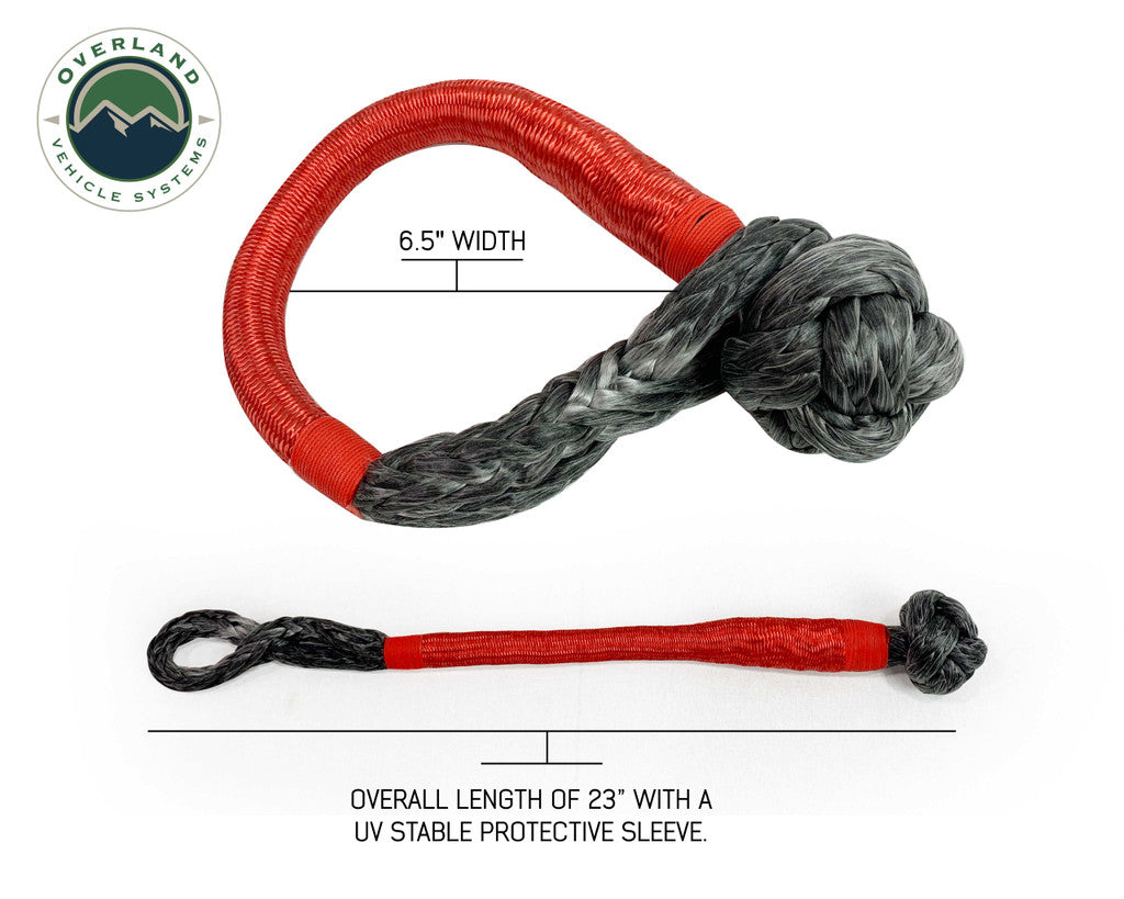 OVERLAND VEHICLE SYSTEMS | Combo Pack Soft Shackle 5/8" 44,500 lb & Recovery Ring 6.25" 45,000 lb (19-6580)