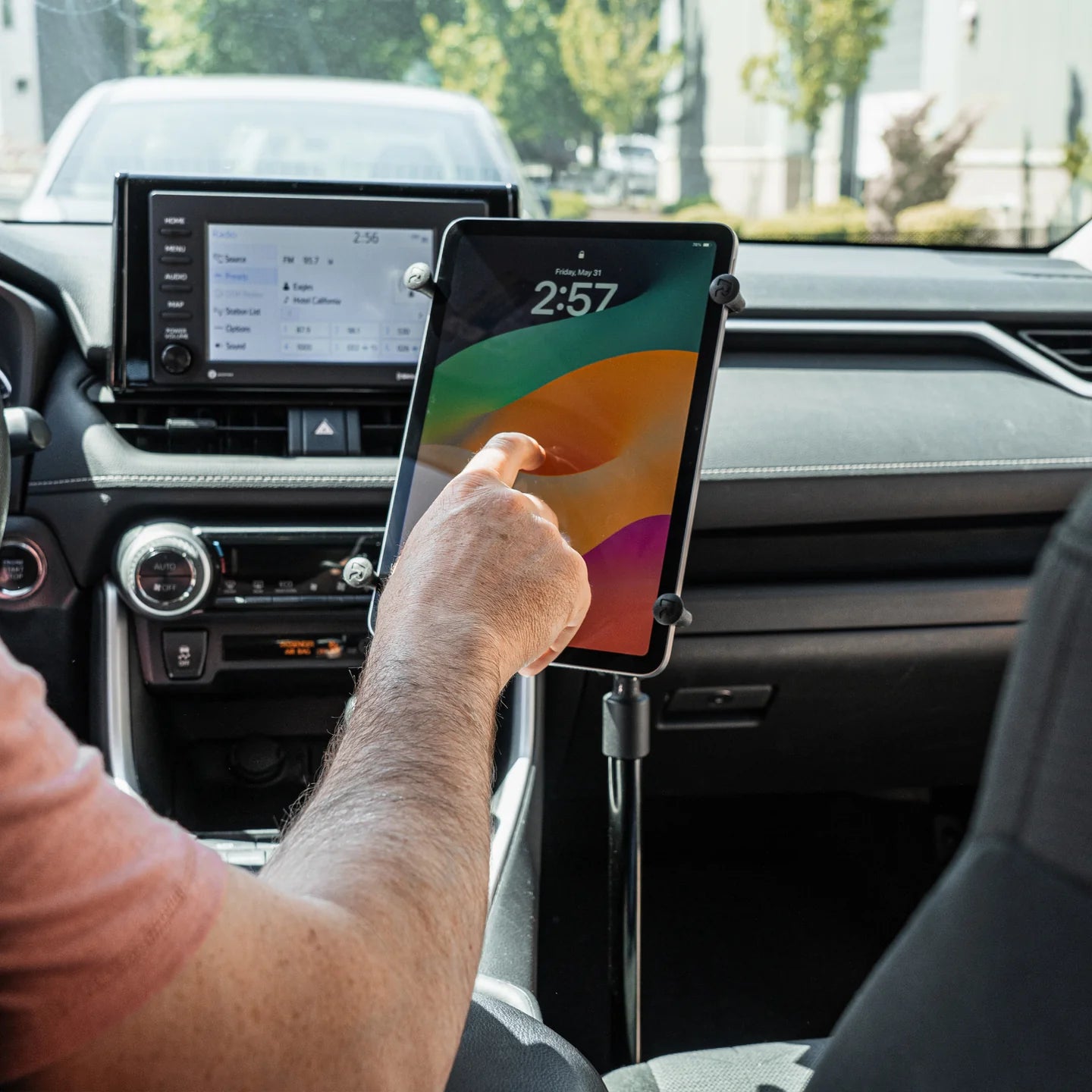 RAM MOUNTS | RAM Pod HD 30" Vehicle Mount with RAM X-Grip for 12"-13" Tablets