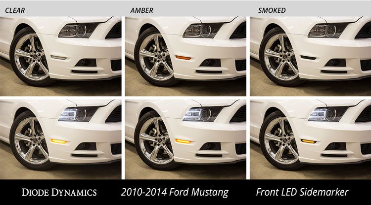 DIODE DYNAMICS | Ford Mustang 2010-2014 LED Sidemarkers (Set)