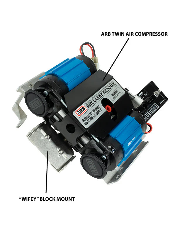 RAGO FABRICATION | Tacoma 3rd Gen 2016-2023 Air Compressor Mount (R1519TTACARB-NB)