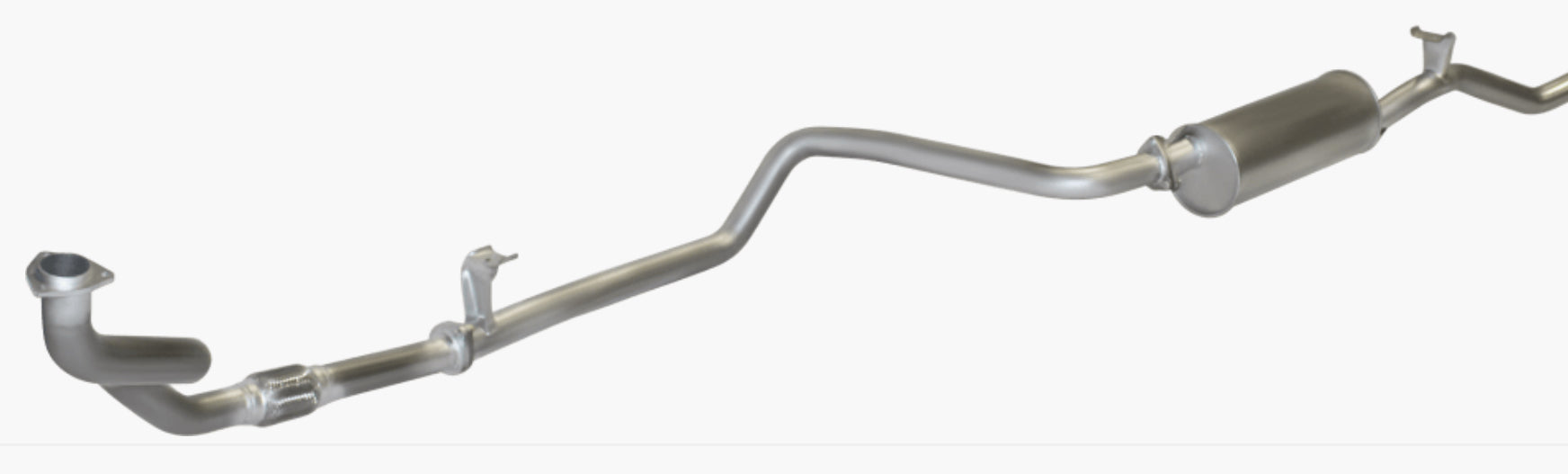 MANTA EXHAUSTS | HZJ75 & HZJ78 4.2L Complete Stainless Steel System Off Manifold (SSMKTY0069)