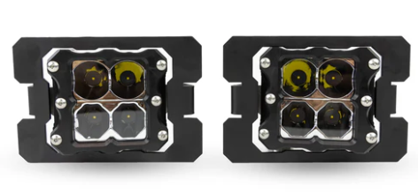 HERETIC STUDIO | Ford F-250 and 350 Super-Duty (2017-2020) - LED Fog Light Kit - Clear Lens