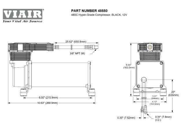 VIAIR | 485C Hyper-Grade Compressor (48550)