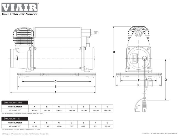 VIAIR | 450P EF Automatic Portable Compressor (45144)