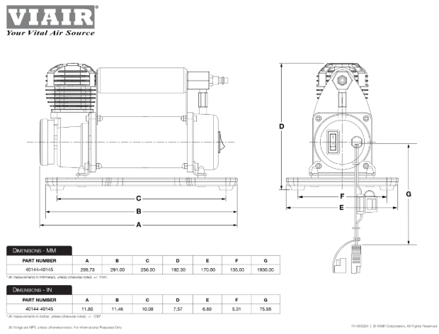 VIAIR | 400P-RV EF Automatic Portable Compressor (40144)