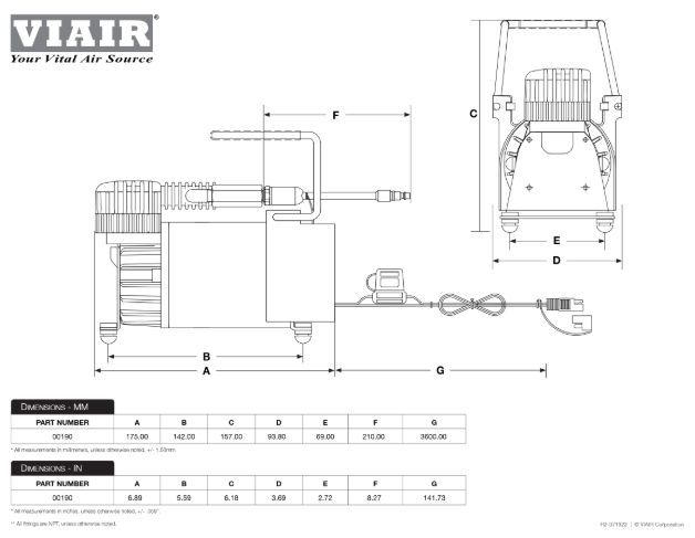 VIAIR | TLC® PLUS Portable Compressor (00190)