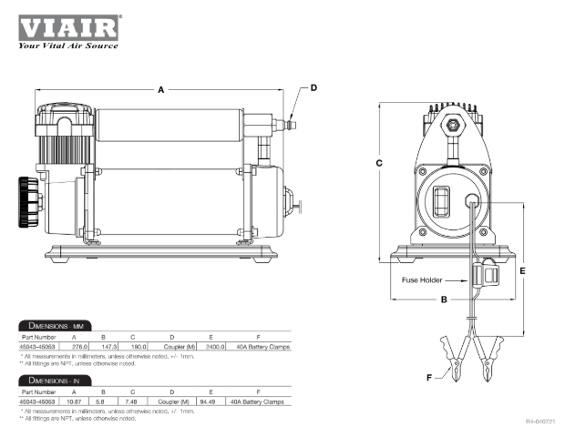 VIAIR | 450P RV Portable Compressor (45053)