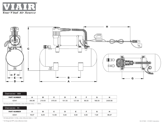 VIAIR | TLC® BOOST XL 150 PSI Air Source Kit (42041)