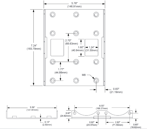 VIAIR | VMS Dual Compressor Custom Lock Mount Bracket