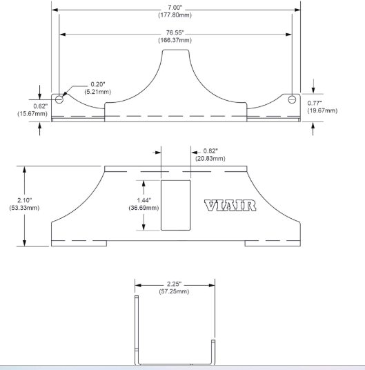 VIAIR | VMS Dual Compressor Custom Lock Mount Bracket