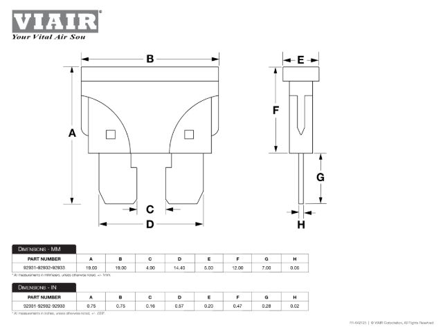 VIAIR | Blade Fuses