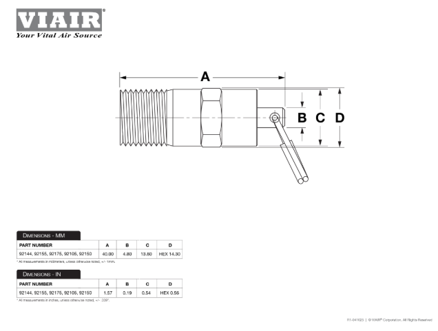 VIAIR | Safety Valves
