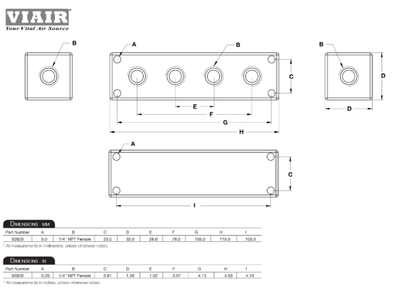 VIAIR | Billet Manifolds