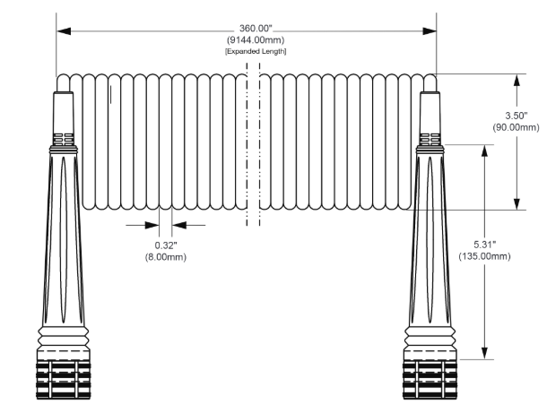 VIAIR | Coil Hose with Quick Connect Couplers (00034)