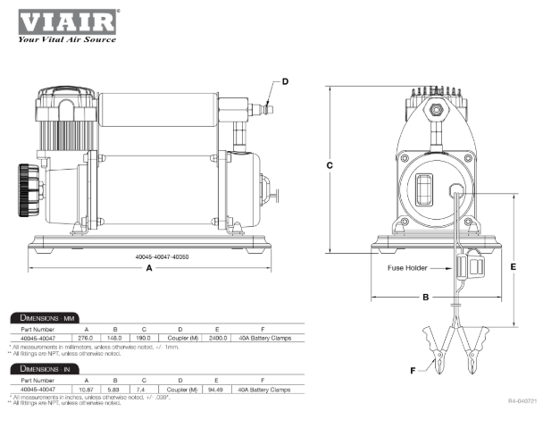 VIAIR | 400P Automatic Portable Compressor (40045)