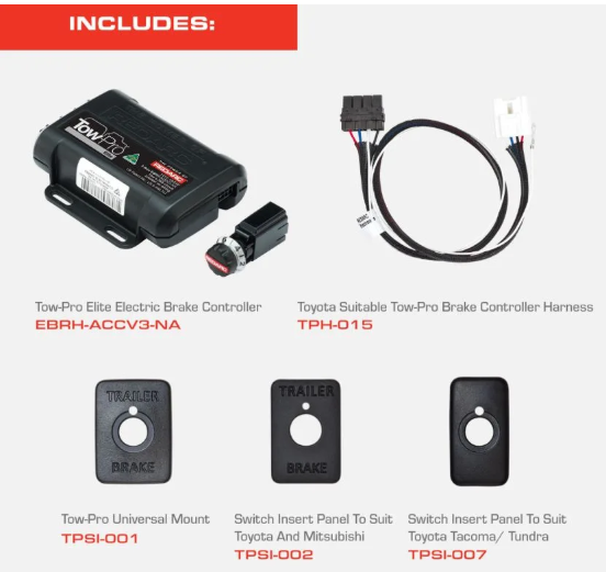 REDARC | Tundra / Tacoma Brake Controller Kit-Tow-Pro Elite (CIKTP-NA-001)