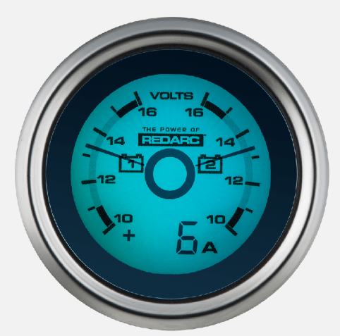 REDARC | Dual Voltage 52mm Gauge with optional current display (G52-VVA)