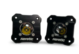 HERETIC STUDIO | BA-1R Flush Mount Clear LED Pod Light Pair Pack