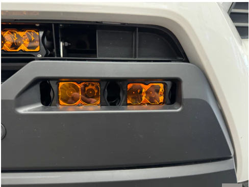 HERETIC STUDIO | 4th Gen Toyota Tacoma (2024+) LED Fog Light Kit - Amber Lens (Low Power)