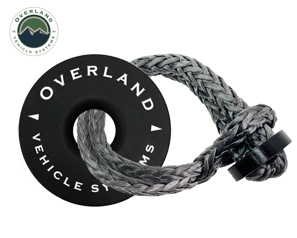 OVERLAND VEHICLE SYSTEMS | Combo Pack Soft Shackle 5/8" With Collar 44,500 lb. and Recovery Ring 6.25" 45,000 lb (20-6580)
