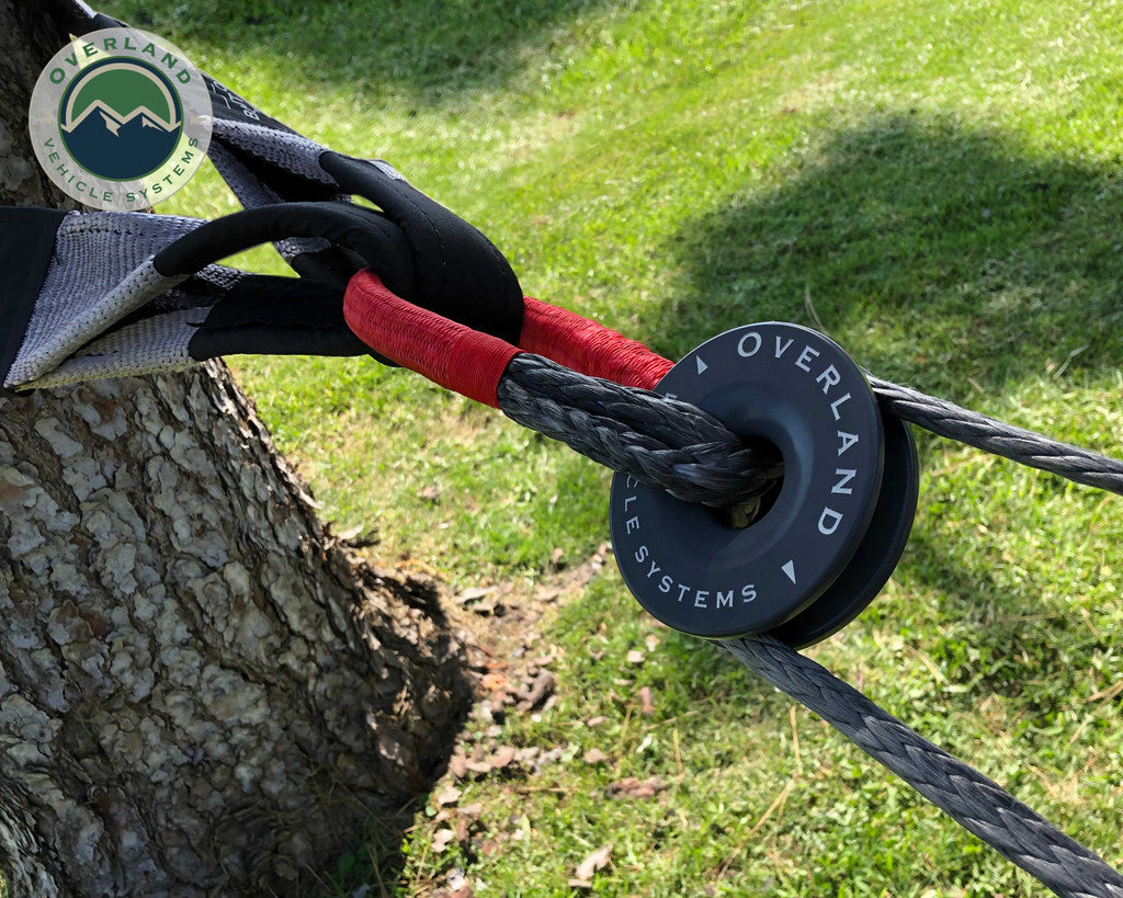 OVERLAND VEHICLE SYSTEMS | Combo Pack Soft Shackle 7/16" 41,000 lb. and Recovery Ring 4.0" 41,000 lb. (19-4716)