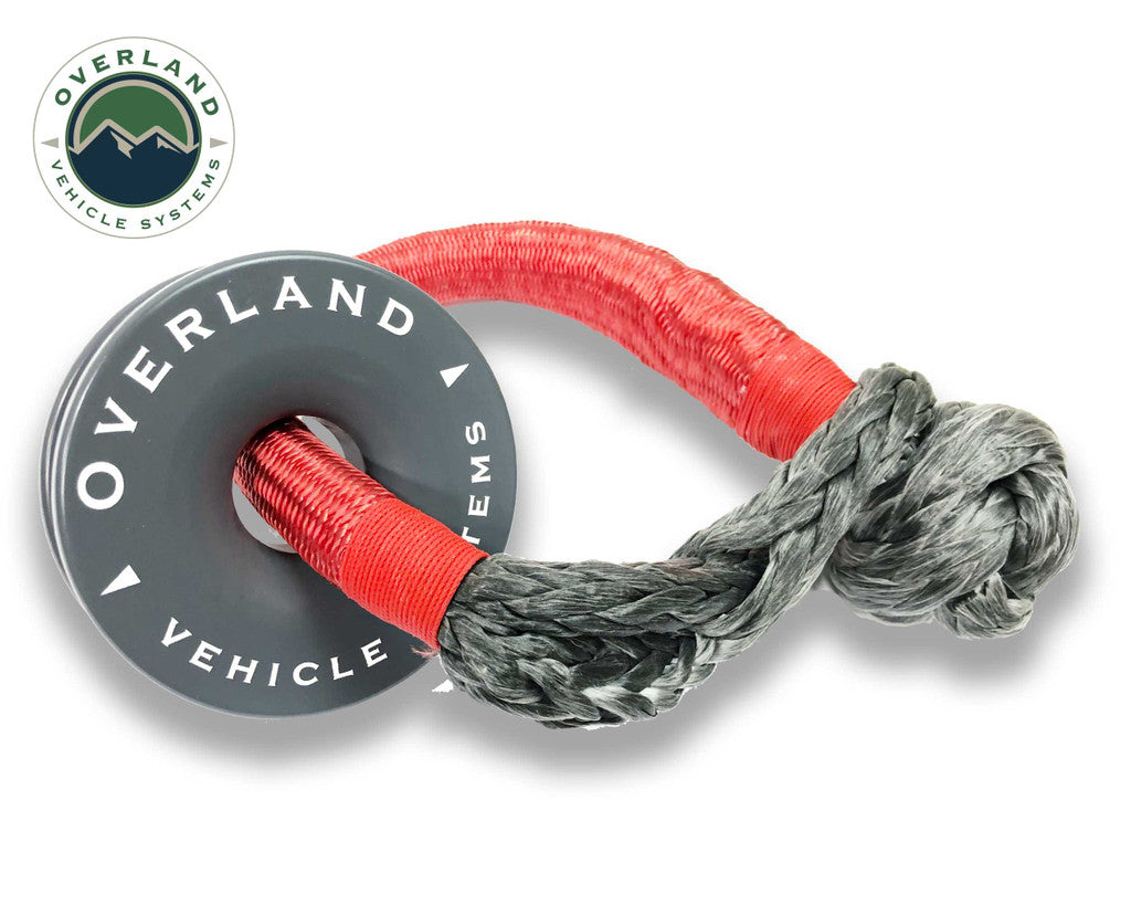 OVERLAND VEHICLE SYSTEMS | Combo Pack Soft Shackle 7/16" 41,000 lb. and Recovery Ring 4.0" 41,000 lb. (19-4716)
