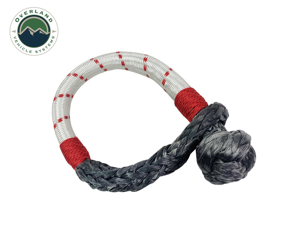 OVERLAND VEHICLE SYSTEMS | Combo Pack Soft Shackle 7/16" 41,000 lb. and Recovery Ring 4.0" 41,000 lb. (19-4716)