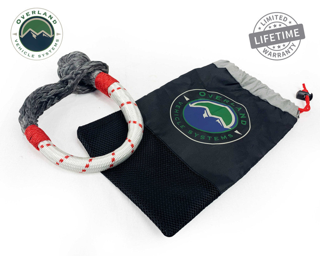 OVERLAND VEHICLE SYSTEMS | Combo Pack Soft Shackle 7/16" 41,000 lb. and Recovery Ring 4.0" 41,000 lb. (19-4716)
