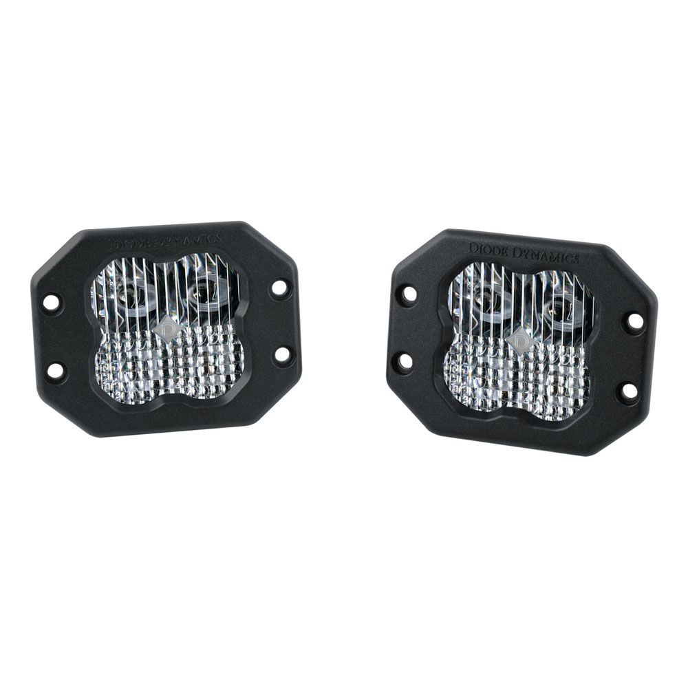 DIODE DYNAMICS | SS3 SAE/DOT White Pro Flush Mount LED Pod (Pair)
