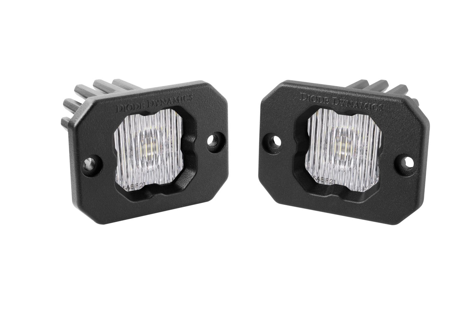 DIODE DYNAMICS | SSC1 White SAE Fog Flush Mount LED Pod (Pair)
