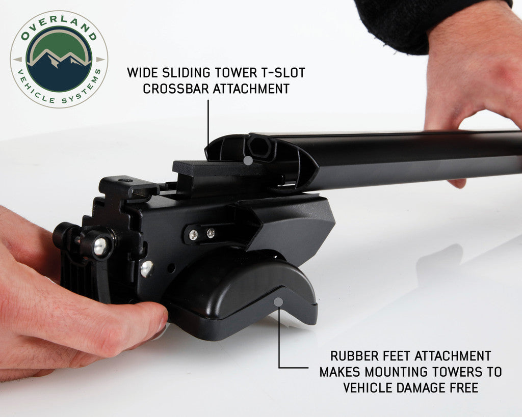 OVERLAND VEHICLE SYSTEMS | Freedom Cross Bars System for Factory Side Rail Mount (220301079)