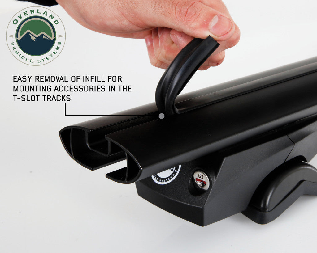 OVERLAND VEHICLE SYSTEMS | Freedom Cross Bars System for Factory Side Rail Mount (220301079)