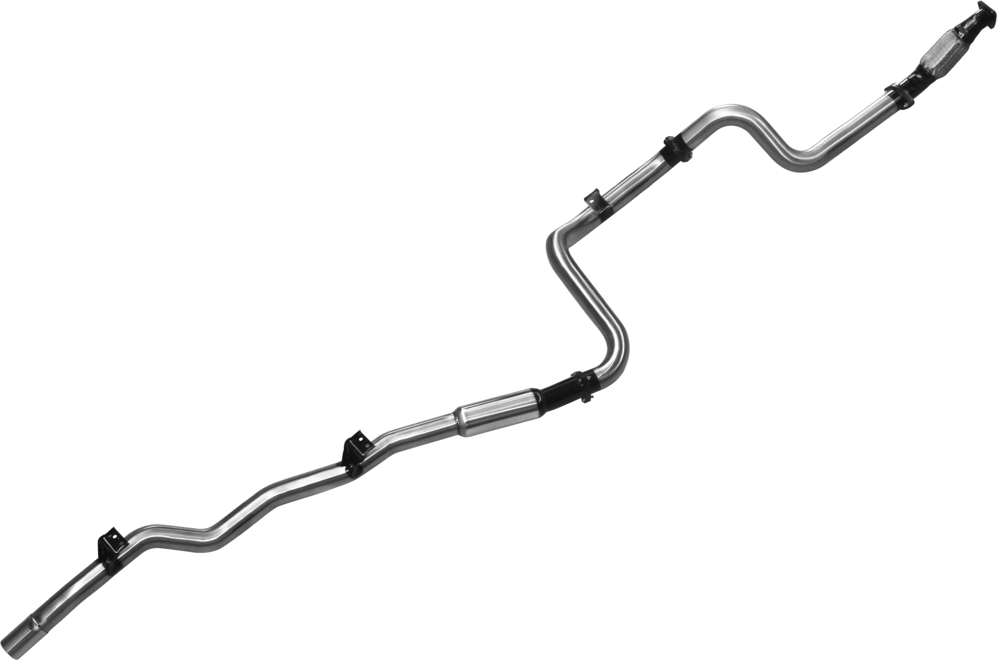MANTA EXHAUSTS | VDJ79 4.5L Diesel Stainless Steel 3” Turbo Back No Cat - No DPF Medium Noise (SSMKTY0128)