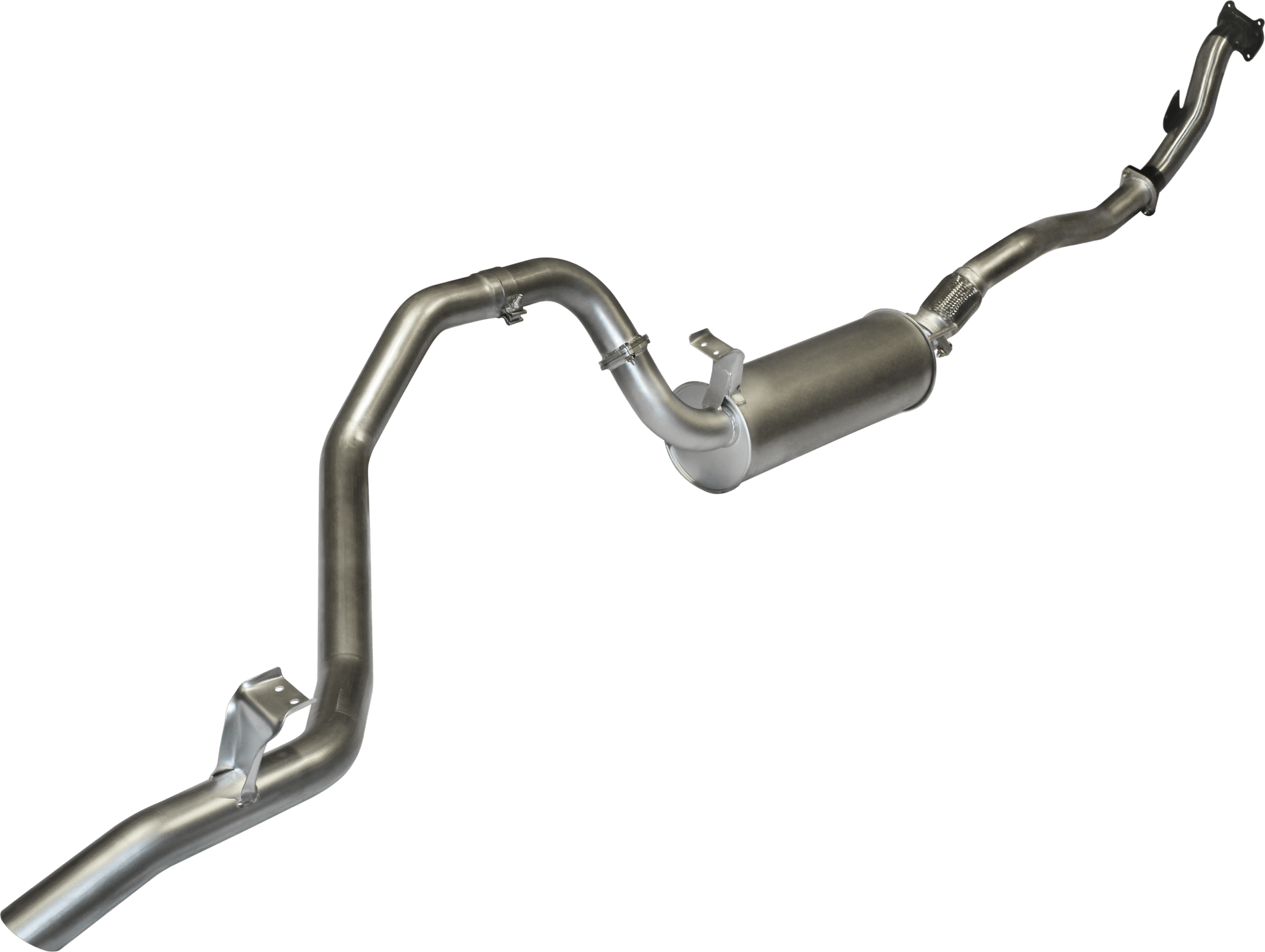 MANTA EXHAUSTS | HDJ80 & 81 4.2L Diesel Complete Aluminized Steel Turbo-Back System (MKTY0XXX)