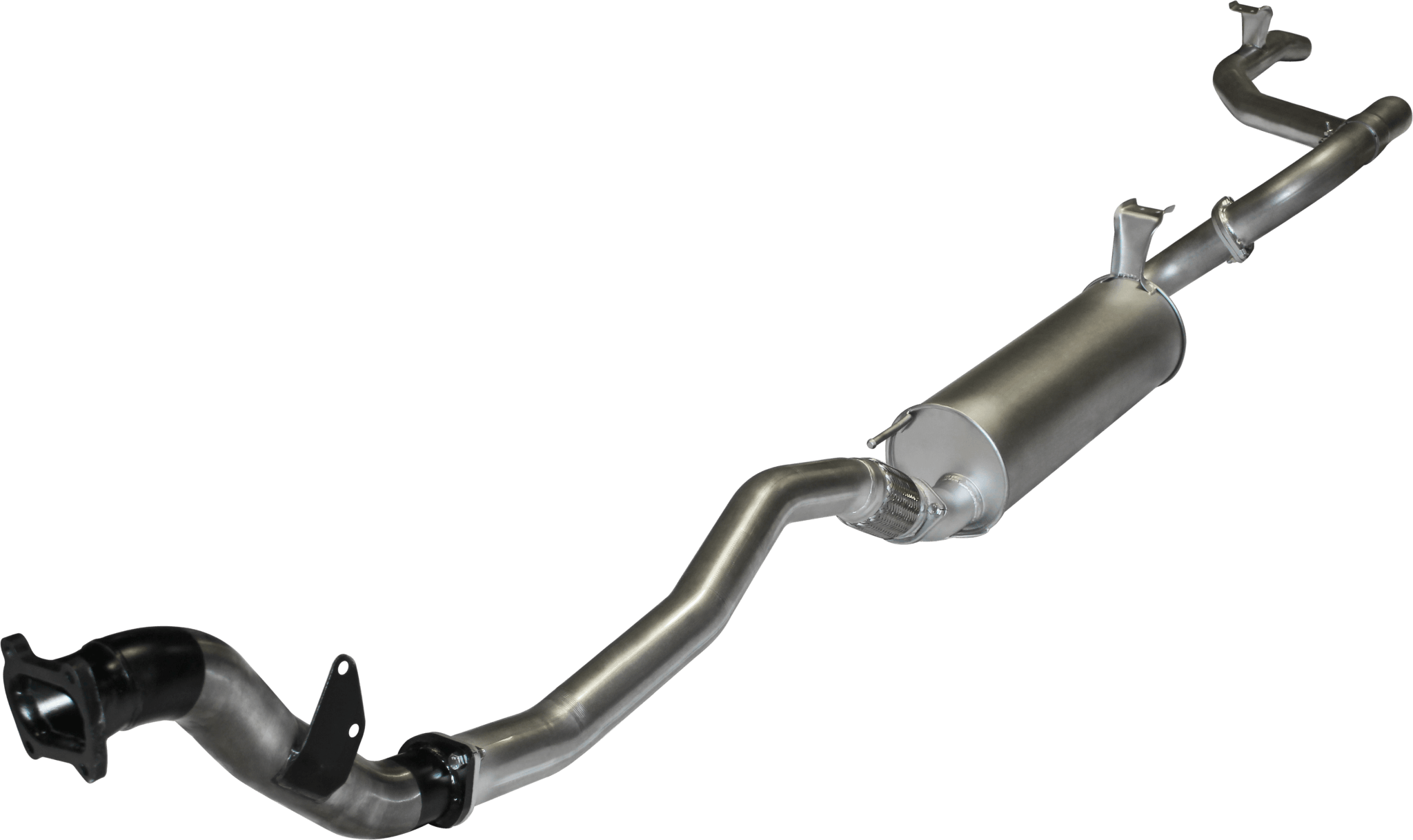 MANTA EXHAUSTS | HDJ100 4.2L Turbo Diesel Complete Stainless Steel Turbo-Back System (SSMKTY0034)