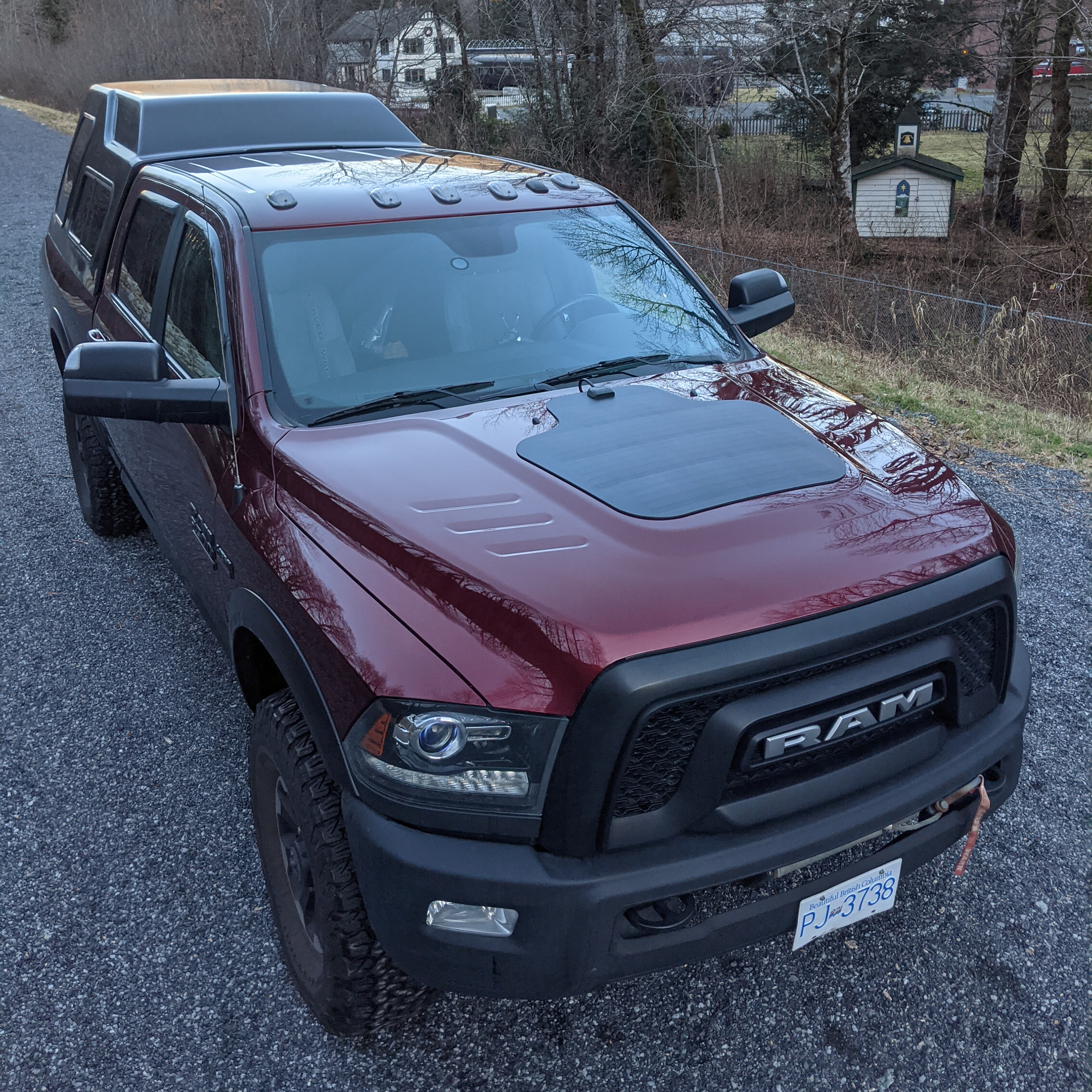 4th gen ram HD power wagon hood solar panel by cascadia 4x4