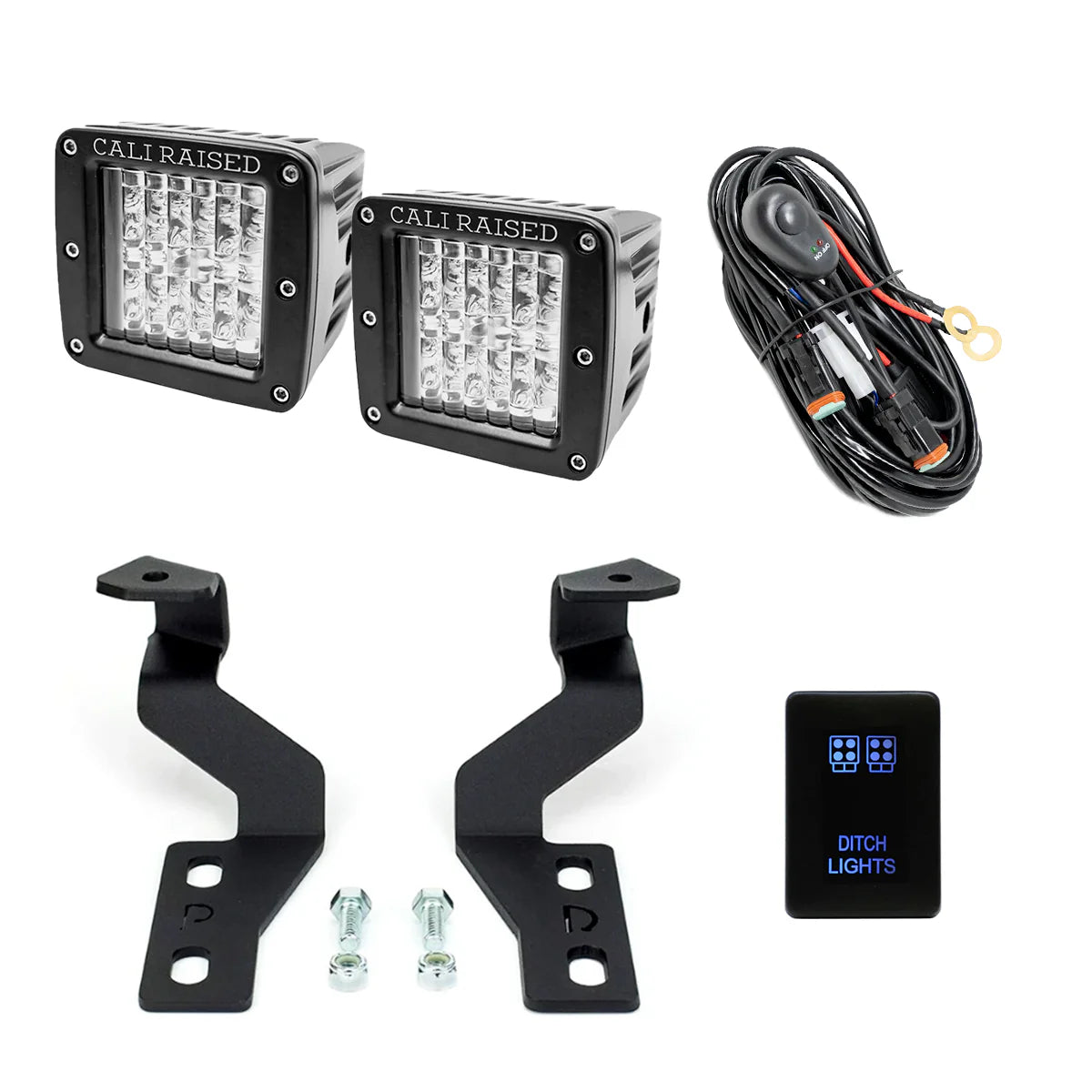CALI RAISED | Tundra 2nd Gen (2014-2021) Low Profile Ditch Light Brackets Kit (CR2542)