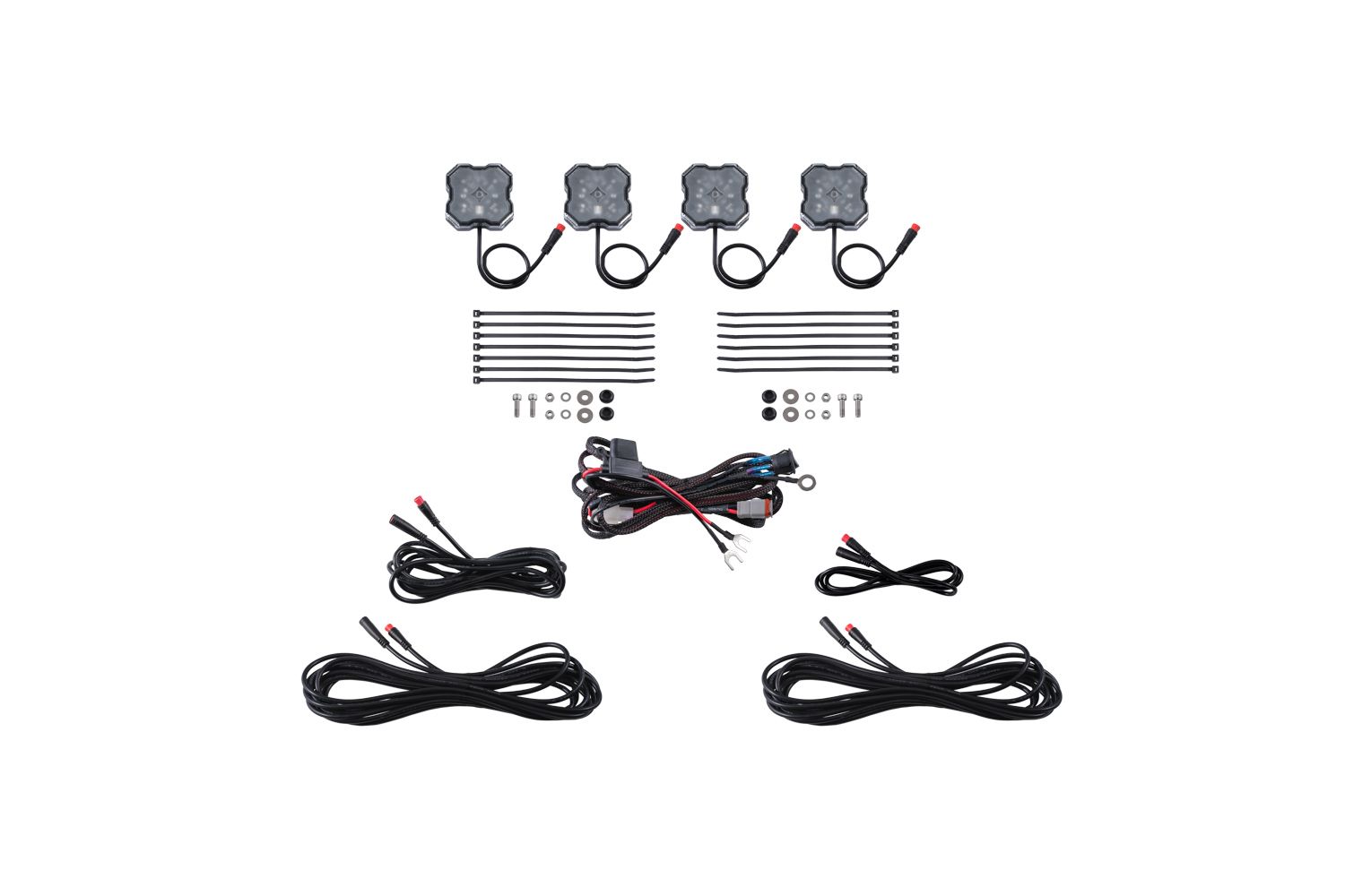 DIODE DYNAMICS | Stage Series RGBW LED Rock Light Kit (4-Pack)